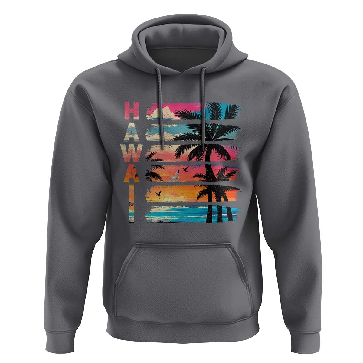 Vintage Hawaii Tropical Beach Vacation Hoodie
