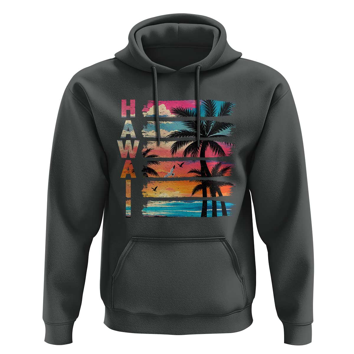 Vintage Hawaii Tropical Beach Vacation Hoodie