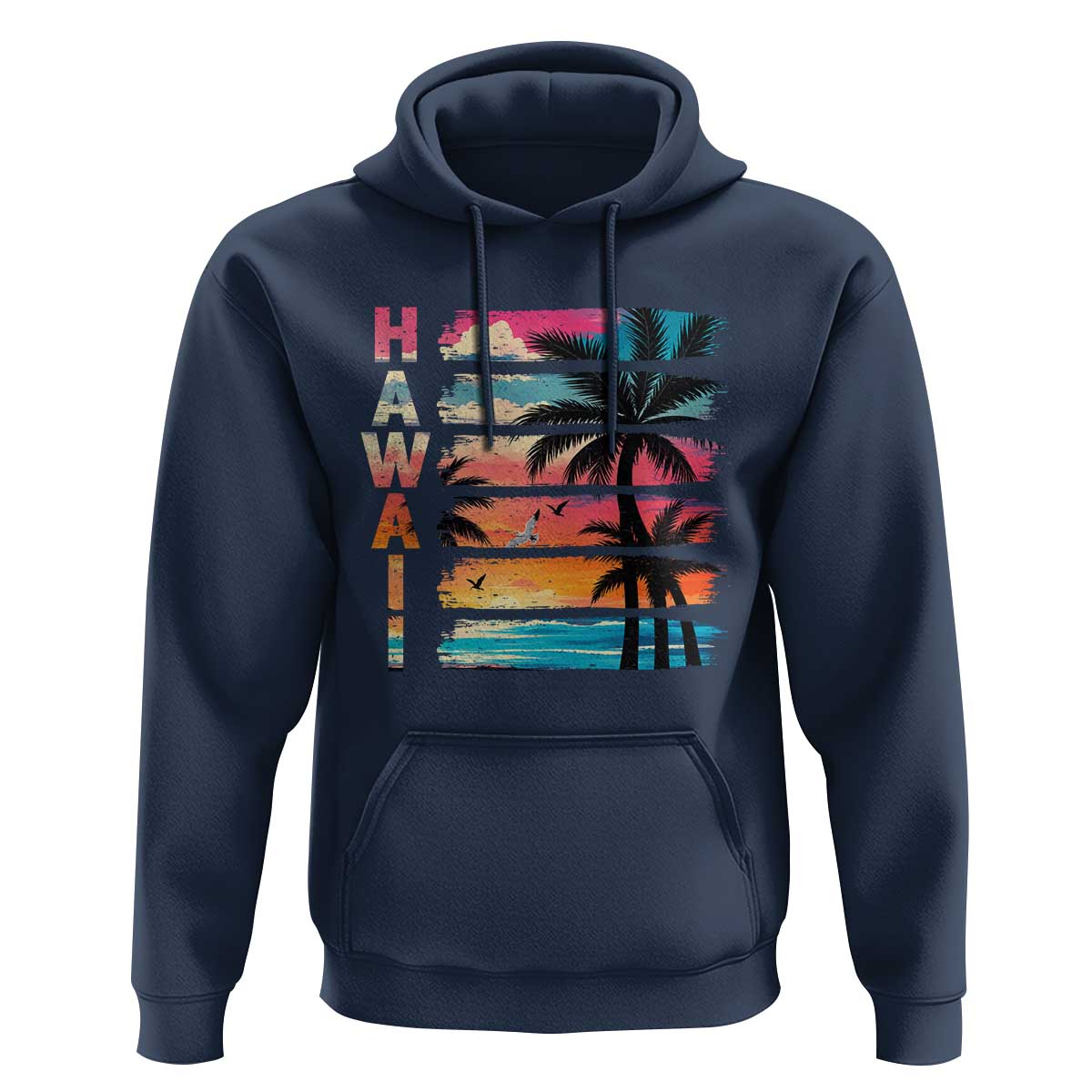 Vintage Hawaii Tropical Beach Vacation Hoodie