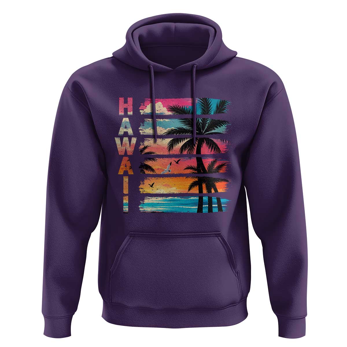 Vintage Hawaii Tropical Beach Vacation Hoodie