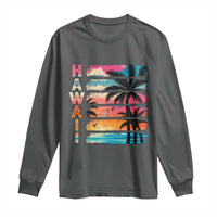 Vintage Hawaii Tropical Beach Vacation Long Sleeve Shirt