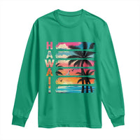 Vintage Hawaii Tropical Beach Vacation Long Sleeve Shirt
