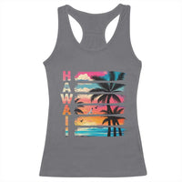 Vintage Hawaii Tropical Beach Vacation Racerback Tank Top