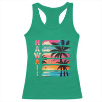 Vintage Hawaii Tropical Beach Vacation Racerback Tank Top
