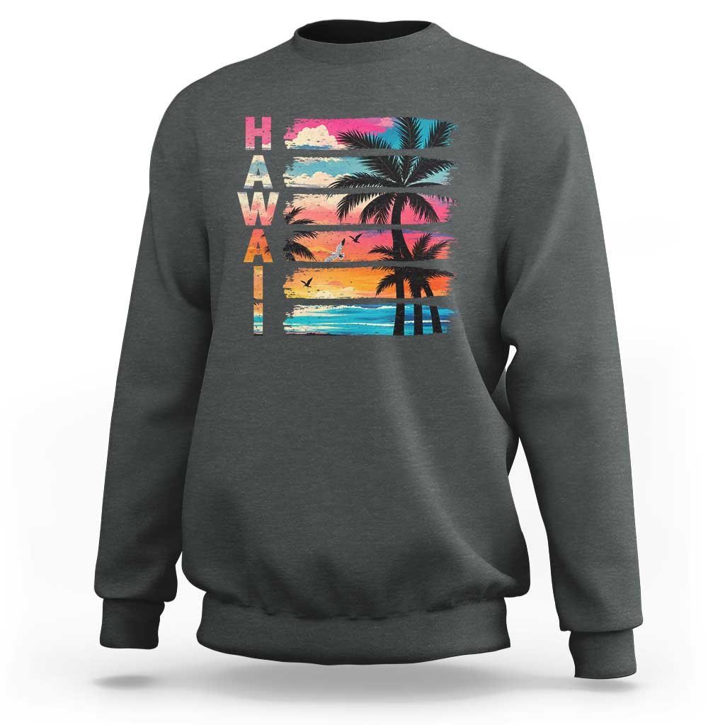 Vintage Hawaii Tropical Beach Vacation Sweatshirt