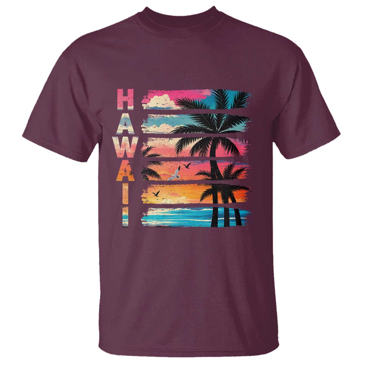 Vintage Hawaii Tropical Beach Vacation T Shirt