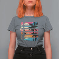 Vintage Hawaii Tropical Beach Vacation T Shirt For Women