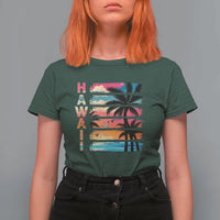 Vintage Hawaii Tropical Beach Vacation T Shirt For Women