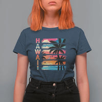Vintage Hawaii Tropical Beach Vacation T Shirt For Women