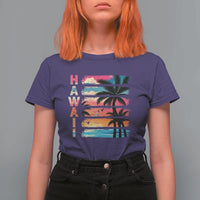 Vintage Hawaii Tropical Beach Vacation T Shirt For Women