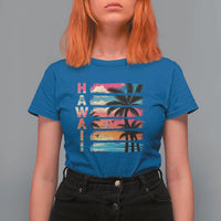 Vintage Hawaii Tropical Beach Vacation T Shirt For Women