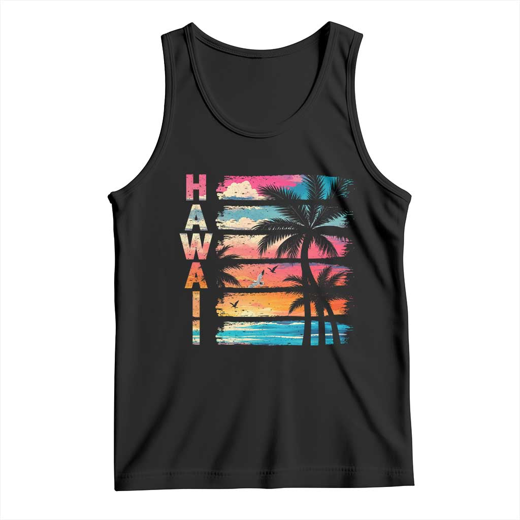Vintage Hawaii Tropical Beach Vacation Tank Top