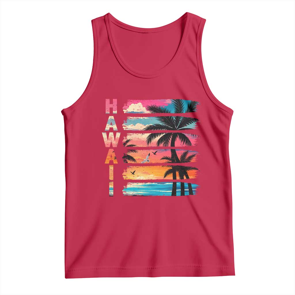 Vintage Hawaii Tropical Beach Vacation Tank Top