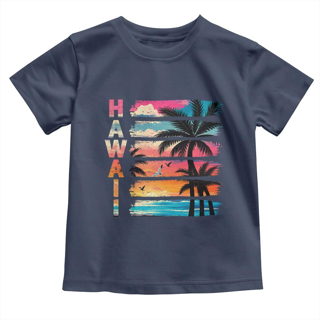 Vintage Hawaii Tropical Beach Vacation Toddler T Shirt