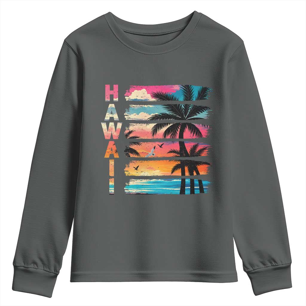 Vintage Hawaii Tropical Beach Vacation Youth Sweatshirt