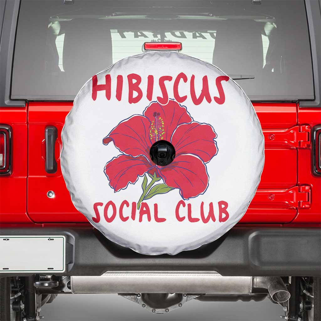 Hibiscus Flower Spare Tire Cover Aloha Hawaii Tropical Beach Vacation