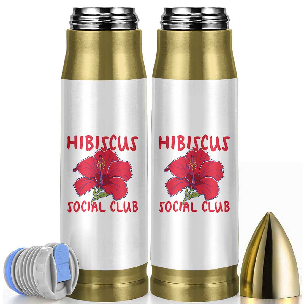 Hibiscus Flower Bullet Tumbler Aloha Hawaii Tropical Beach Vacation