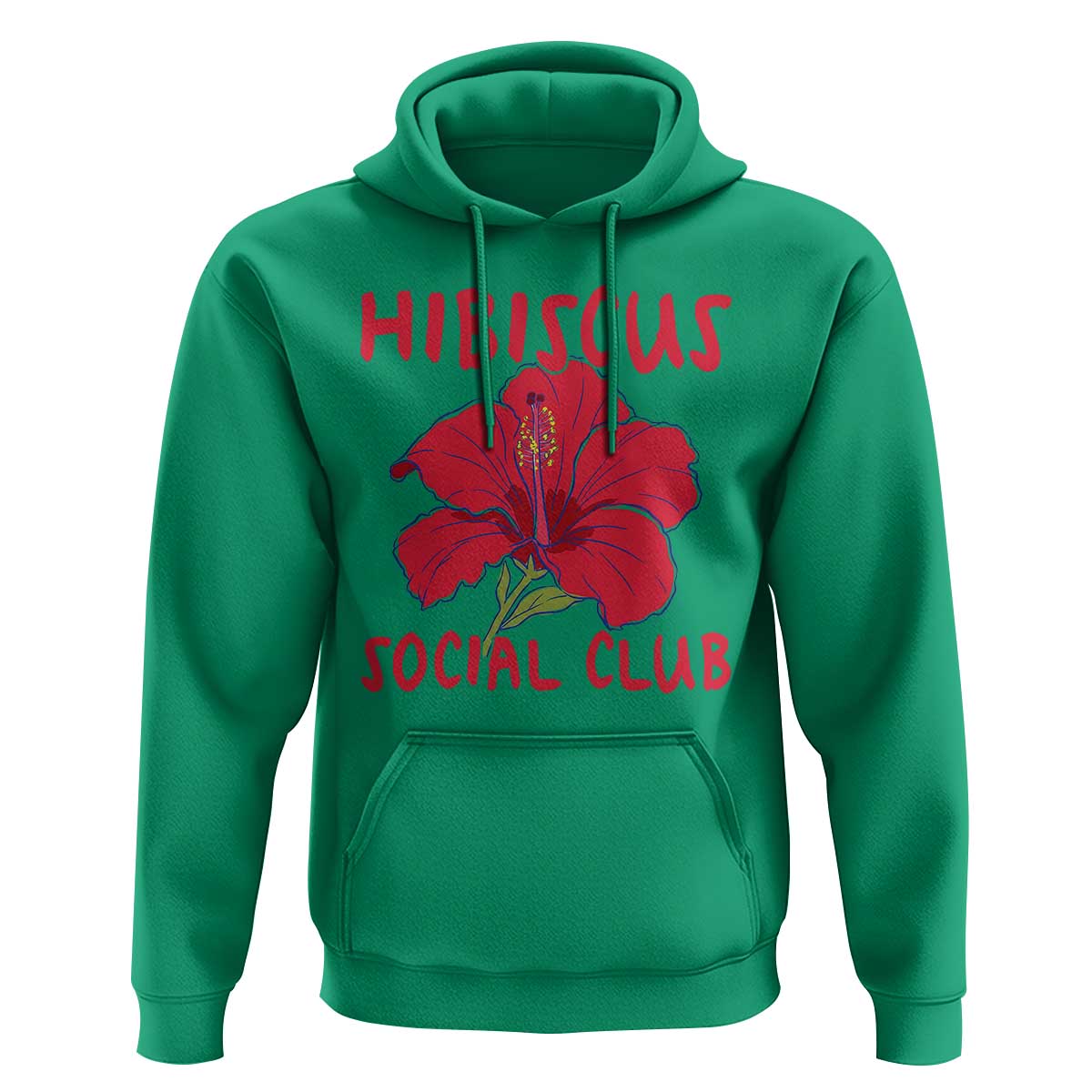 Hibiscus Flower Hoodie Aloha Hawaii Tropical Beach Vacation