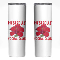 Hibiscus Flower Skinny Tumbler Aloha Hawaii Tropical Beach Vacation