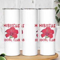 Hibiscus Flower Skinny Tumbler Aloha Hawaii Tropical Beach Vacation