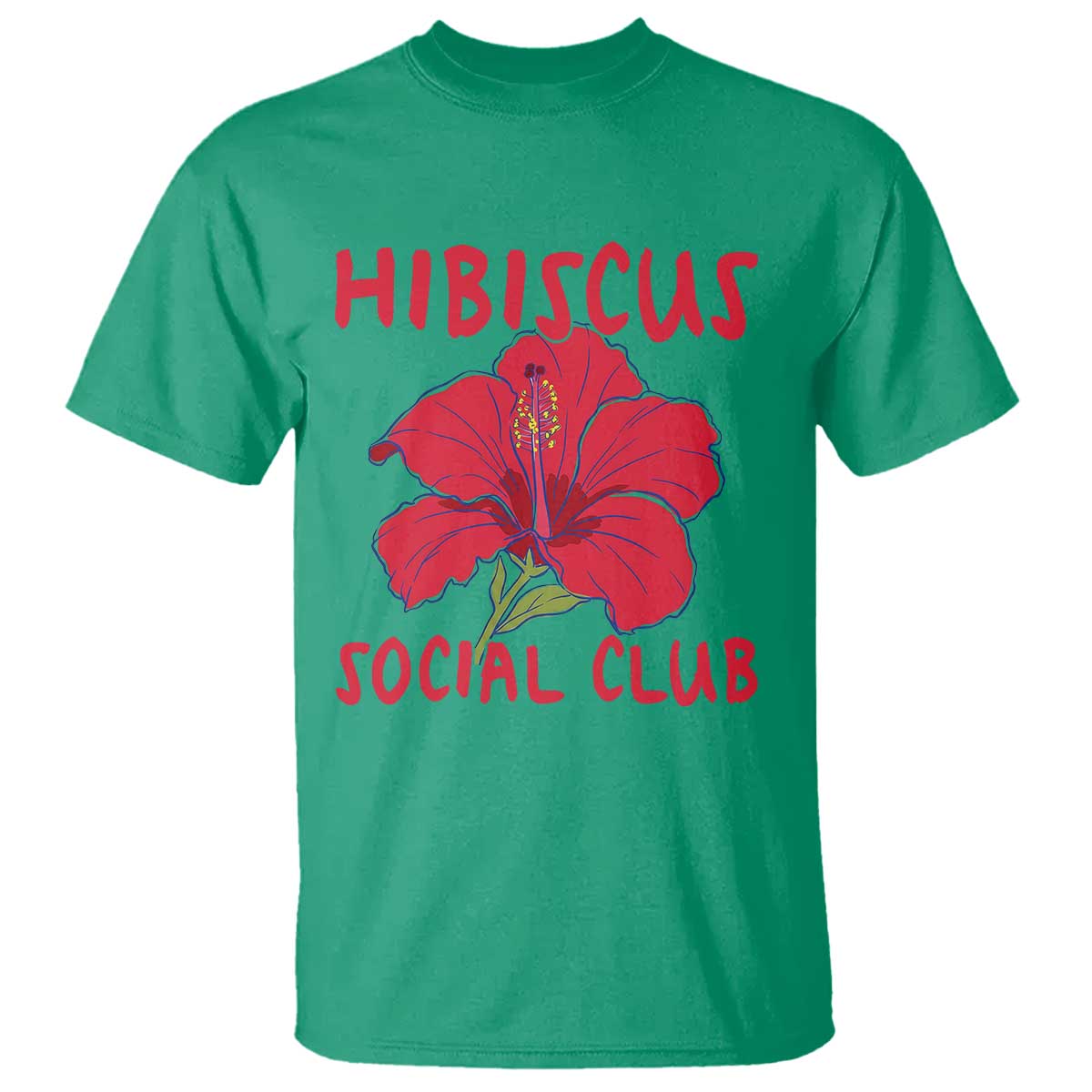 Hibiscus Flower T Shirt Aloha Hawaii Tropical Beach Vacation