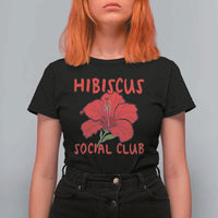 Hibiscus Flower T Shirt For Women Aloha Hawaii Tropical Beach Vacation