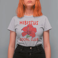 Hibiscus Flower T Shirt For Women Aloha Hawaii Tropical Beach Vacation