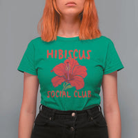 Hibiscus Flower T Shirt For Women Aloha Hawaii Tropical Beach Vacation