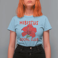Hibiscus Flower T Shirt For Women Aloha Hawaii Tropical Beach Vacation
