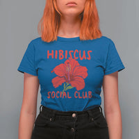 Hibiscus Flower T Shirt For Women Aloha Hawaii Tropical Beach Vacation