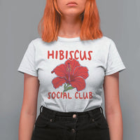 Hibiscus Flower T Shirt For Women Aloha Hawaii Tropical Beach Vacation