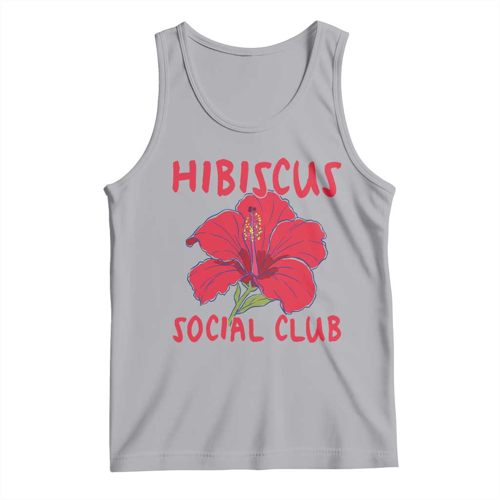 Hibiscus Flower Tank Top Aloha Hawaii Tropical Beach Vacation