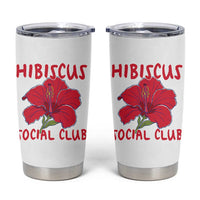 Hibiscus Flower Tumbler Cup Aloha Hawaii Tropical Beach Vacation