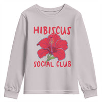Hibiscus Flower Youth Sweatshirt Aloha Hawaii Tropical Beach Vacation