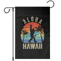Funny Bigfoot Aloha Hawaiian Surfing Garden Flag Tropical Beach Surfer Gift