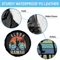 Funny Bigfoot Aloha Hawaiian Surfing Spare Tire Cover Tropical Beach Surfer Gift
