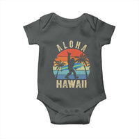 Funny Bigfoot Aloha Hawaiian Surfing Baby Onesie Tropical Beach Surfer Gift