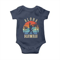Funny Bigfoot Aloha Hawaiian Surfing Baby Onesie Tropical Beach Surfer Gift