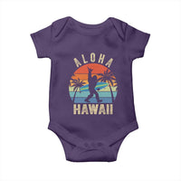 Funny Bigfoot Aloha Hawaiian Surfing Baby Onesie Tropical Beach Surfer Gift