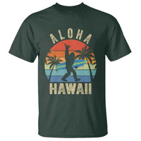 Funny Bigfoot Aloha Hawaiian Surfing T Shirt Tropical Beach Surfer Gift