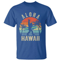 Funny Bigfoot Aloha Hawaiian Surfing T Shirt Tropical Beach Surfer Gift