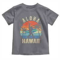 Funny Bigfoot Aloha Hawaiian Surfing Toddler T Shirt Tropical Beach Surfer Gift