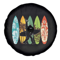 Funny Bigfoot Aloha Hawaiian Surfing Tropical Beach Surfer Spare Tire Cover