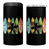 Funny Bigfoot Aloha Hawaiian Surfing Tropical Beach Surfer 4 in 1 Can Cooler Tumbler