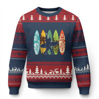 Funny Bigfoot Aloha Hawaiian Surfing Tropical Beach Surfer Ugly Christmas Sweater