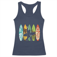 Funny Bigfoot Aloha Hawaiian Surfing Tropical Beach Surfer Racerback Tank Top