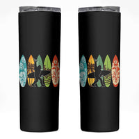 Funny Bigfoot Aloha Hawaiian Surfing Tropical Beach Surfer Skinny Tumbler