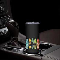 Funny Bigfoot Aloha Hawaiian Surfing Tropical Beach Surfer Skinny Tumbler