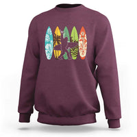 Funny Bigfoot Aloha Hawaiian Surfing Tropical Beach Surfer Sweatshirt