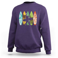 Funny Bigfoot Aloha Hawaiian Surfing Tropical Beach Surfer Sweatshirt